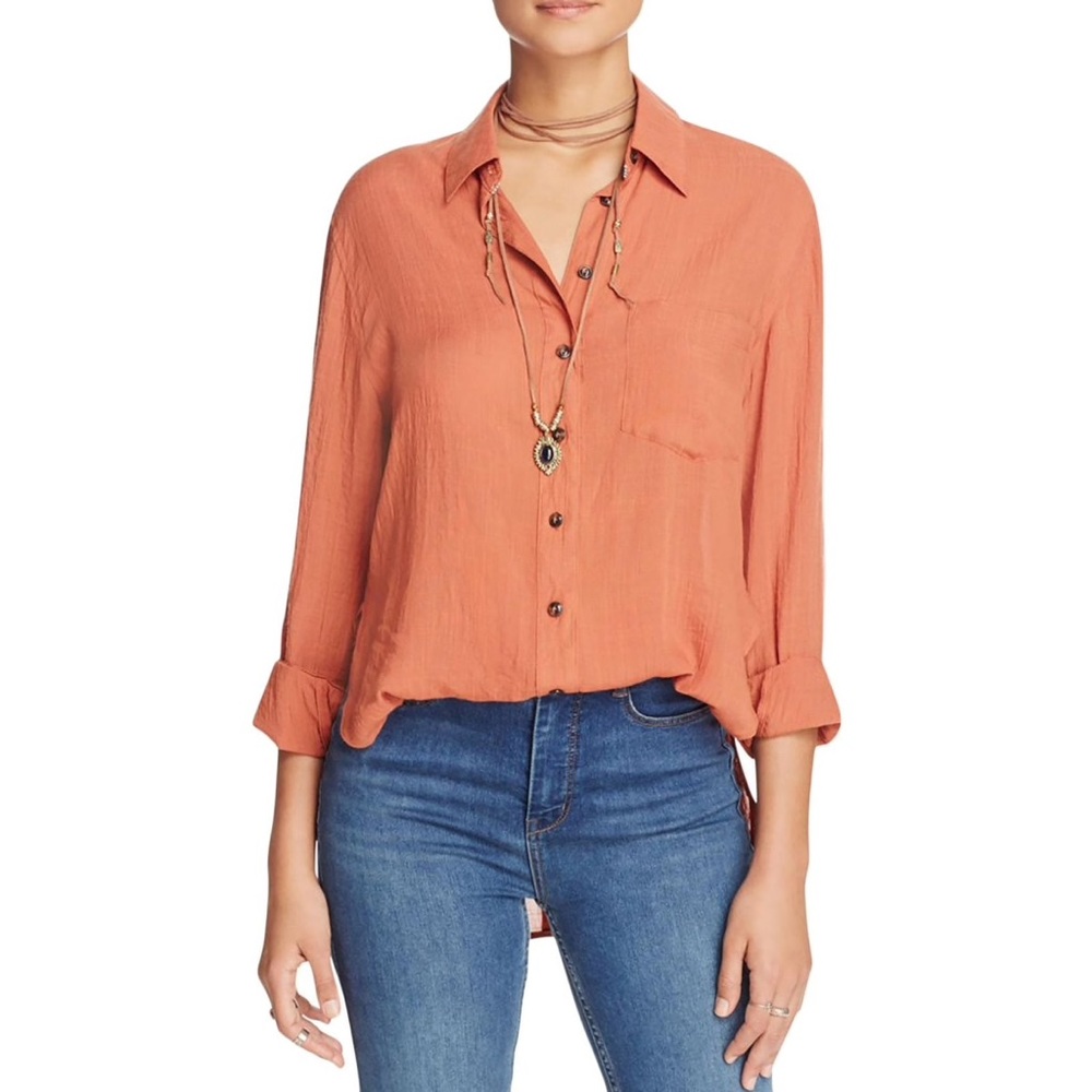 Free people popover button down